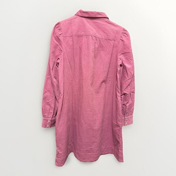 NWT Vineyard Vines Women's Corduroy Popover Dress Pink Women’s Size M Preppy - Picture 3 of 3